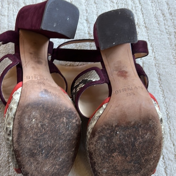 Alexandre Birman snakeskin suede block heels - Picture 4 of 7